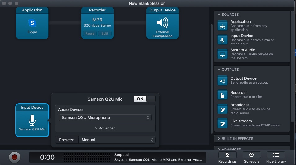 Select Your Mic Input